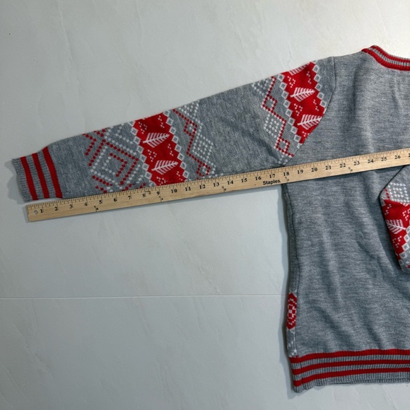 Tipsy Elves Rudolph the Red-Nosed Reindeer Light-Up Sweater XS Gray Red Christma - Picture 6 of 9